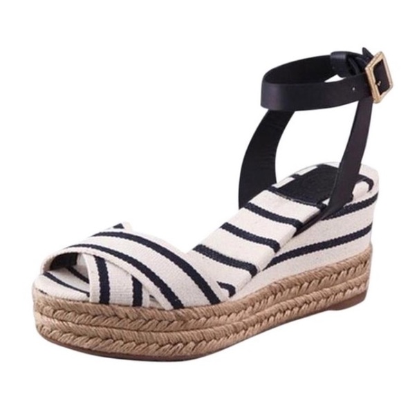 Tory Burch Shoes - Tory Burch striped wedges